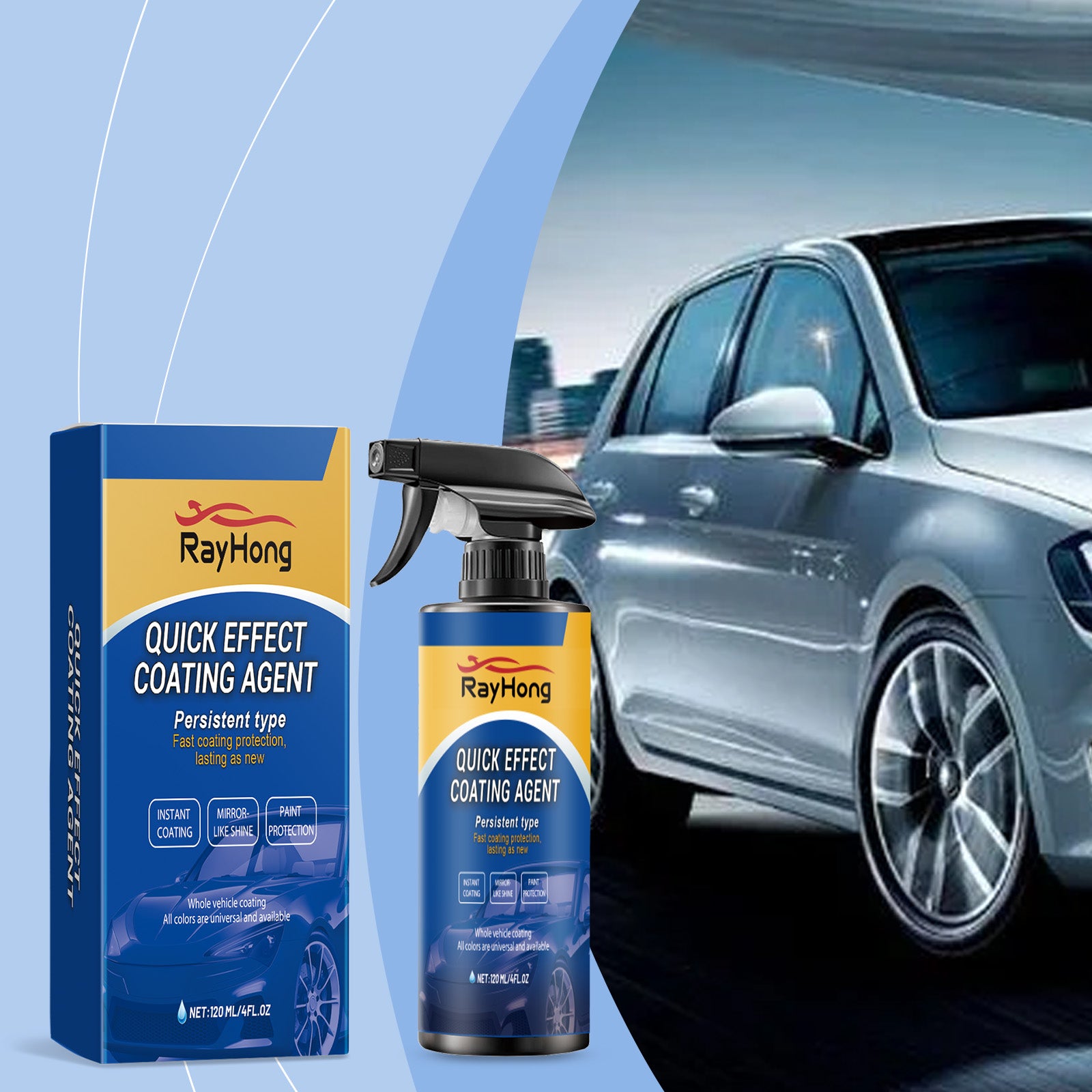Rayhong Quick Effect Car Coating Spray 120ml - RA-E02-0044-01