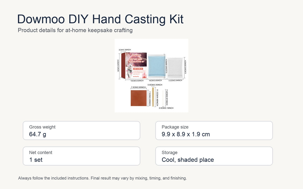 Diy Hand Casting Kit For Keepsakes
