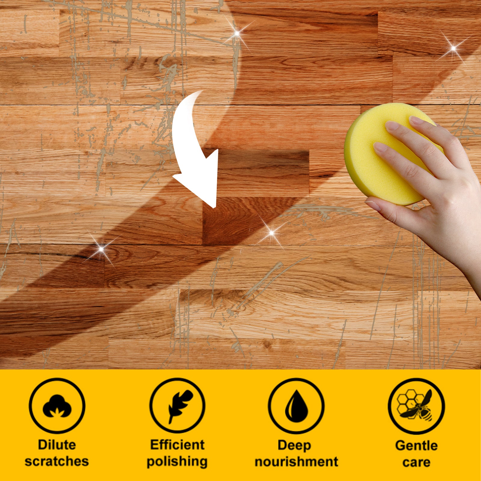 Beeswax Wood Floor & Furniture Polish 100ml - JAB01-A052-100-OG1