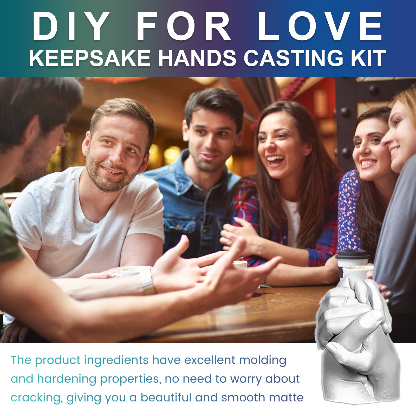 DIY Hand Casting Kit for Couples - Bucket Set