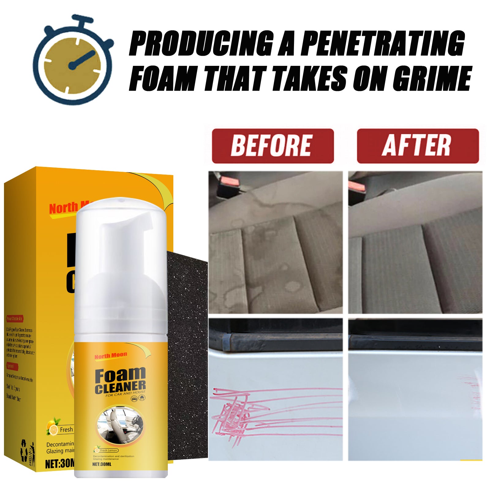 Car Interior Foam Cleaner 30ml - PGYH004