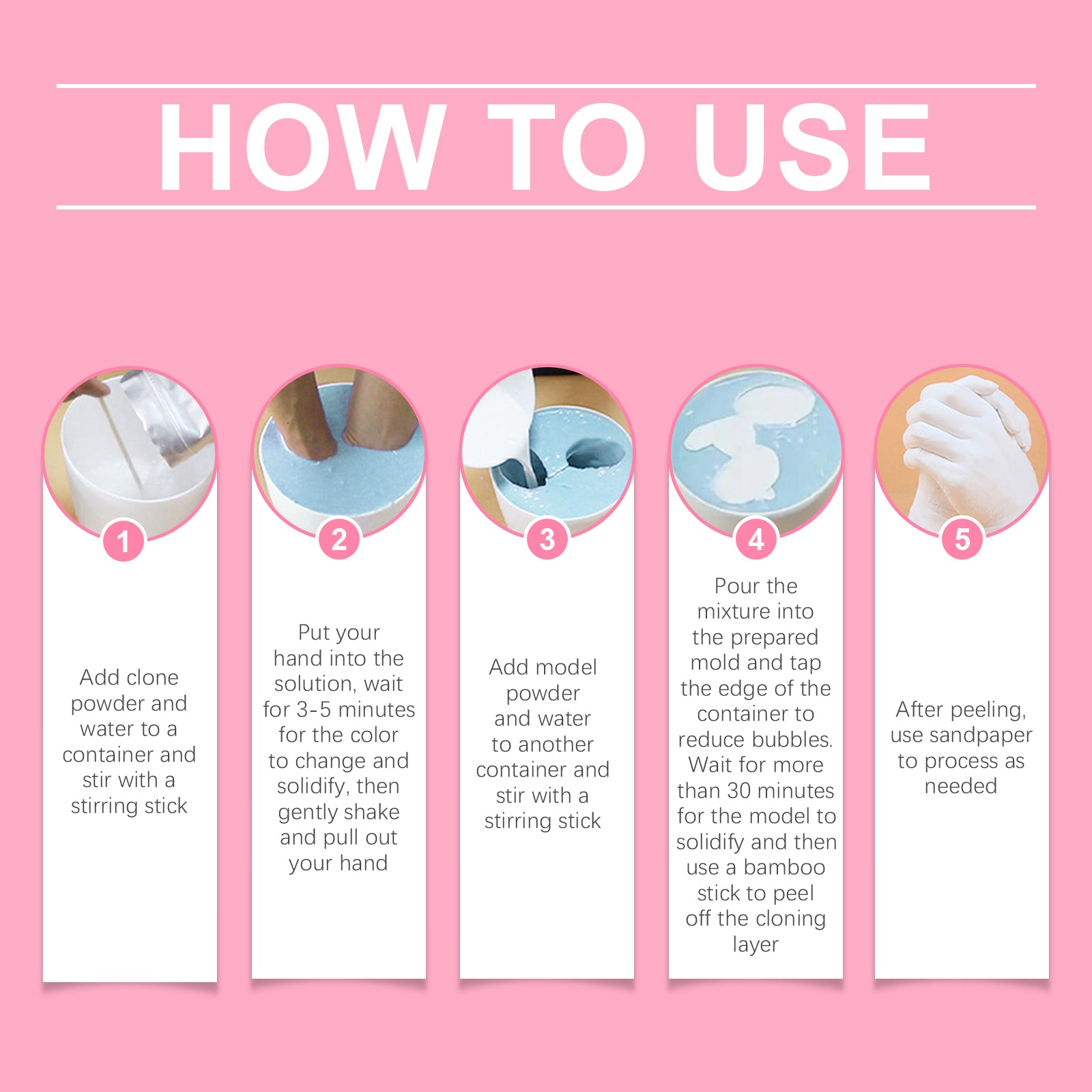 Valentine DIY Hand Casting Kit for Couples