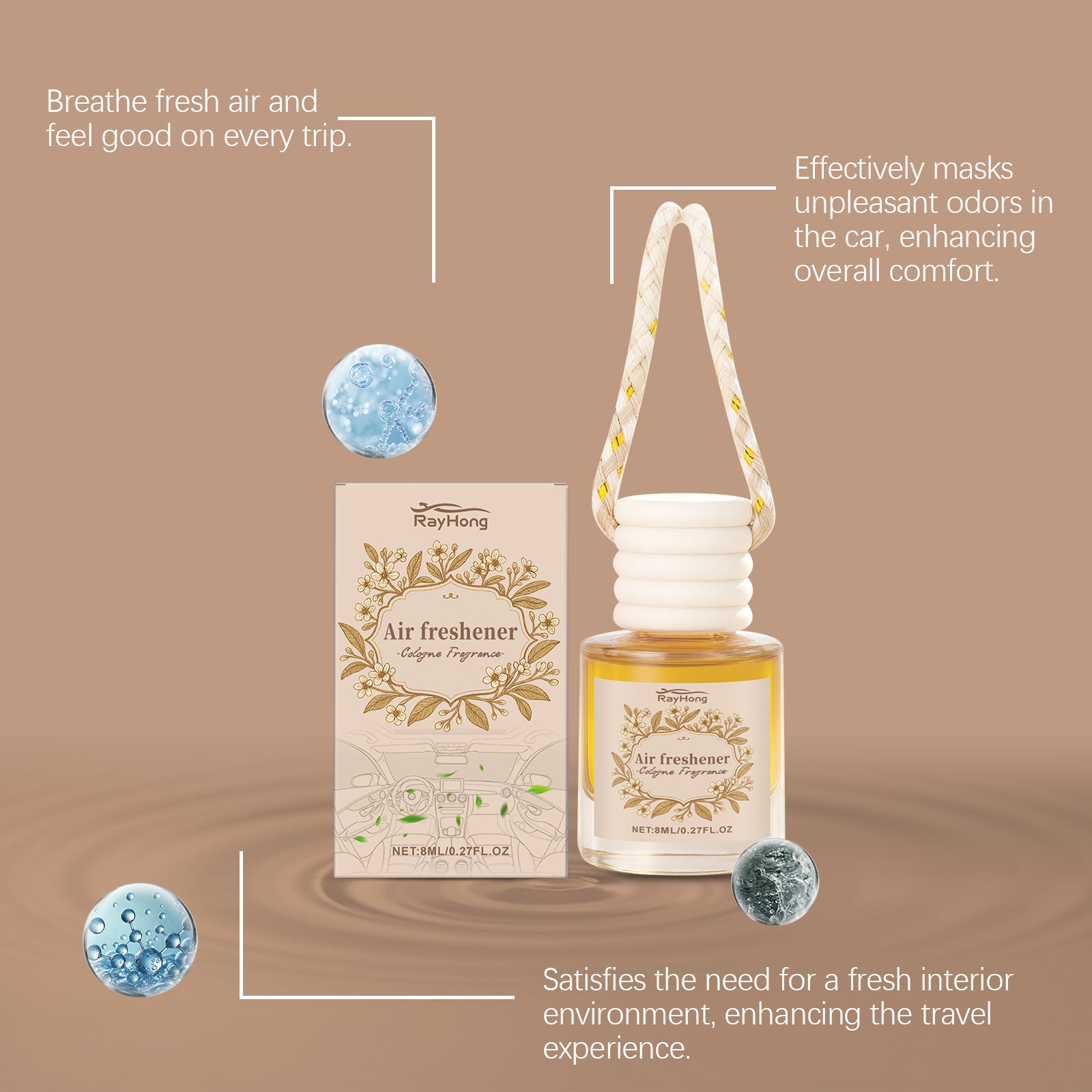 Rayhong Cologne Car Air Freshener - SKU00000975