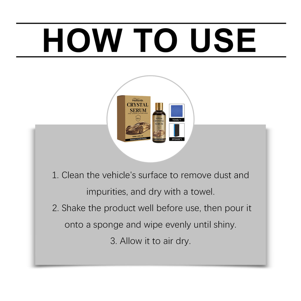 Homonth Ceramic Crystal Coating Kit 100ml - SKU00027255
