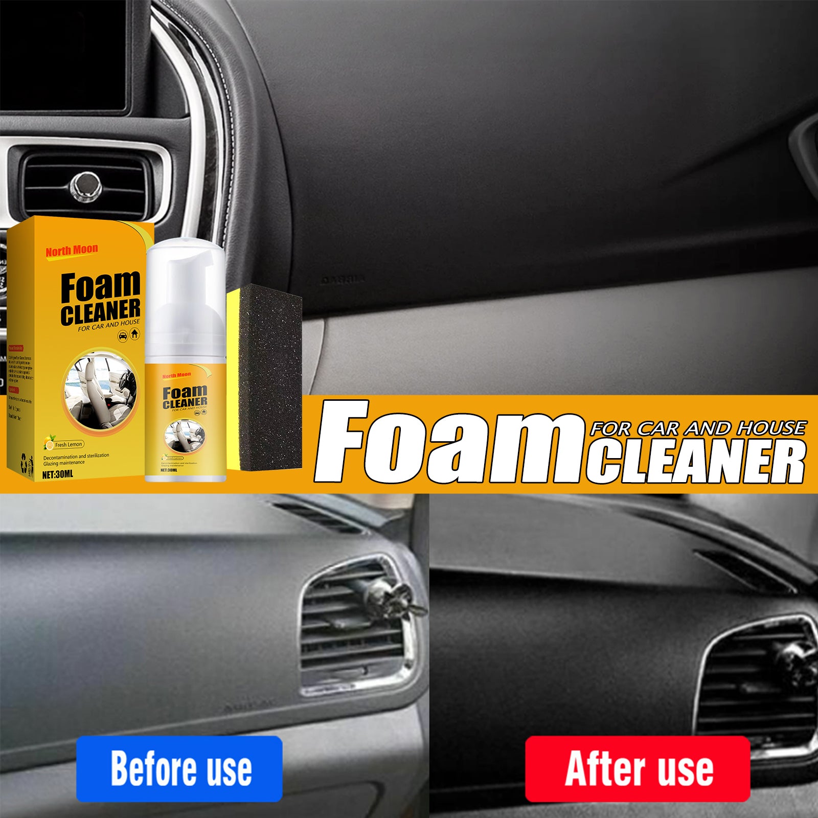 Car Interior Foam Cleaner 30ml - PGYH004
