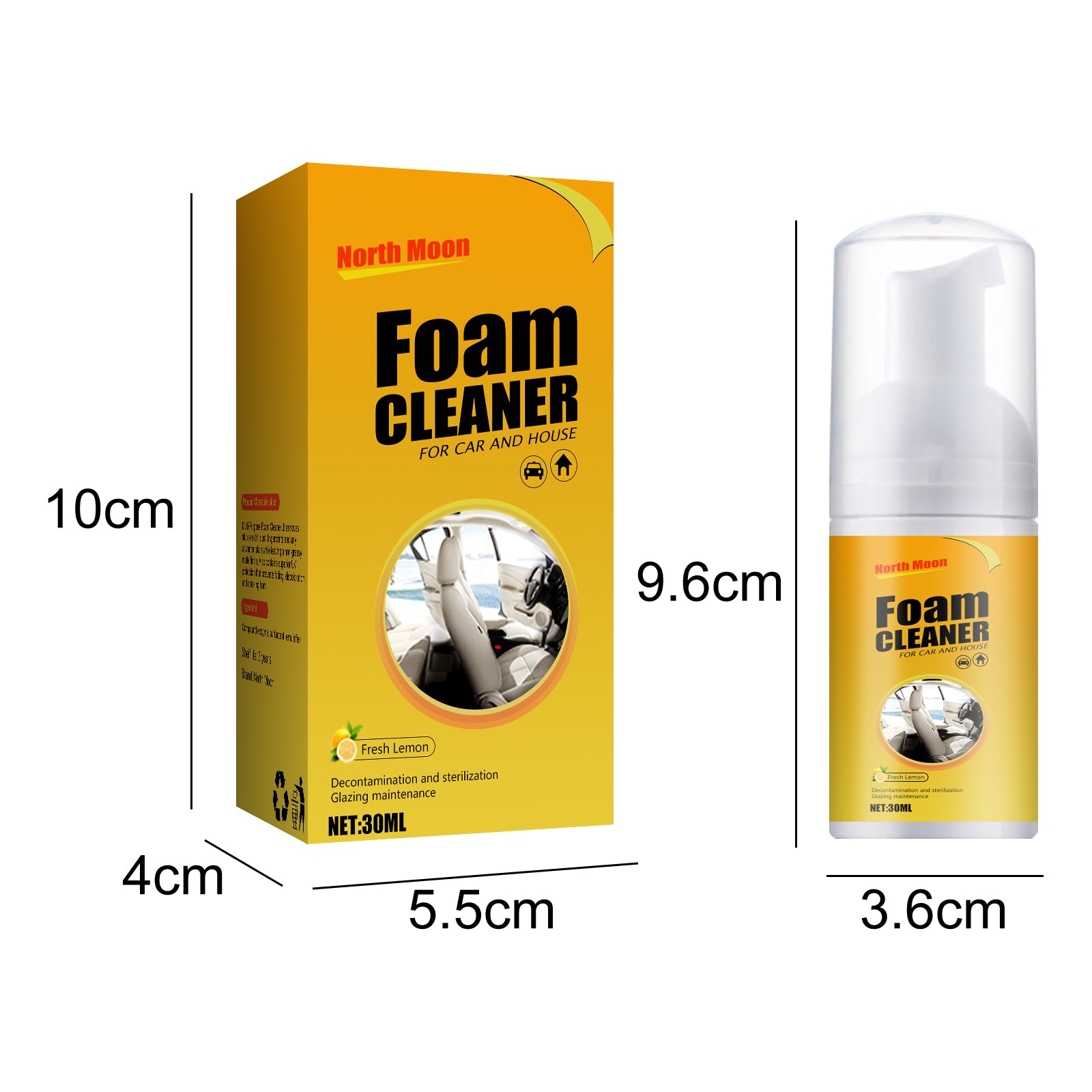 Car Interior Foam Cleaner 30ml - PGYH004