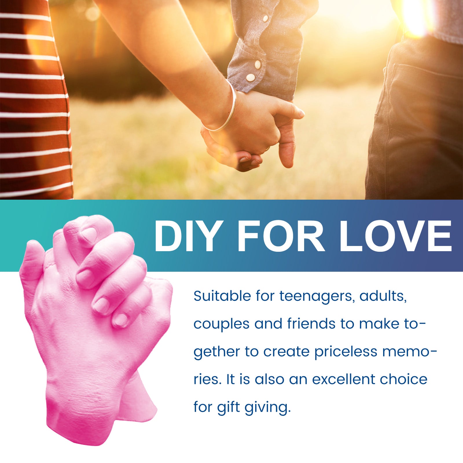 DIY Hand Casting Kit for Couples - Bucket Set
