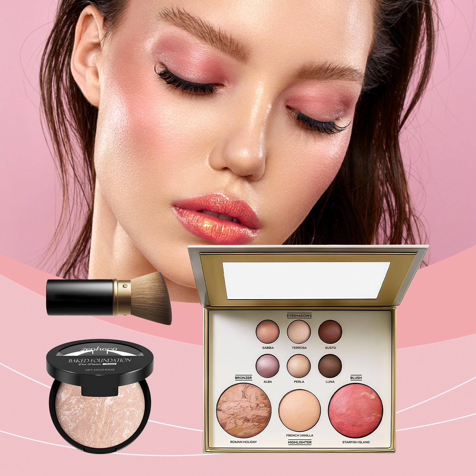 Zephoco Starfish Island makeup palette set 2