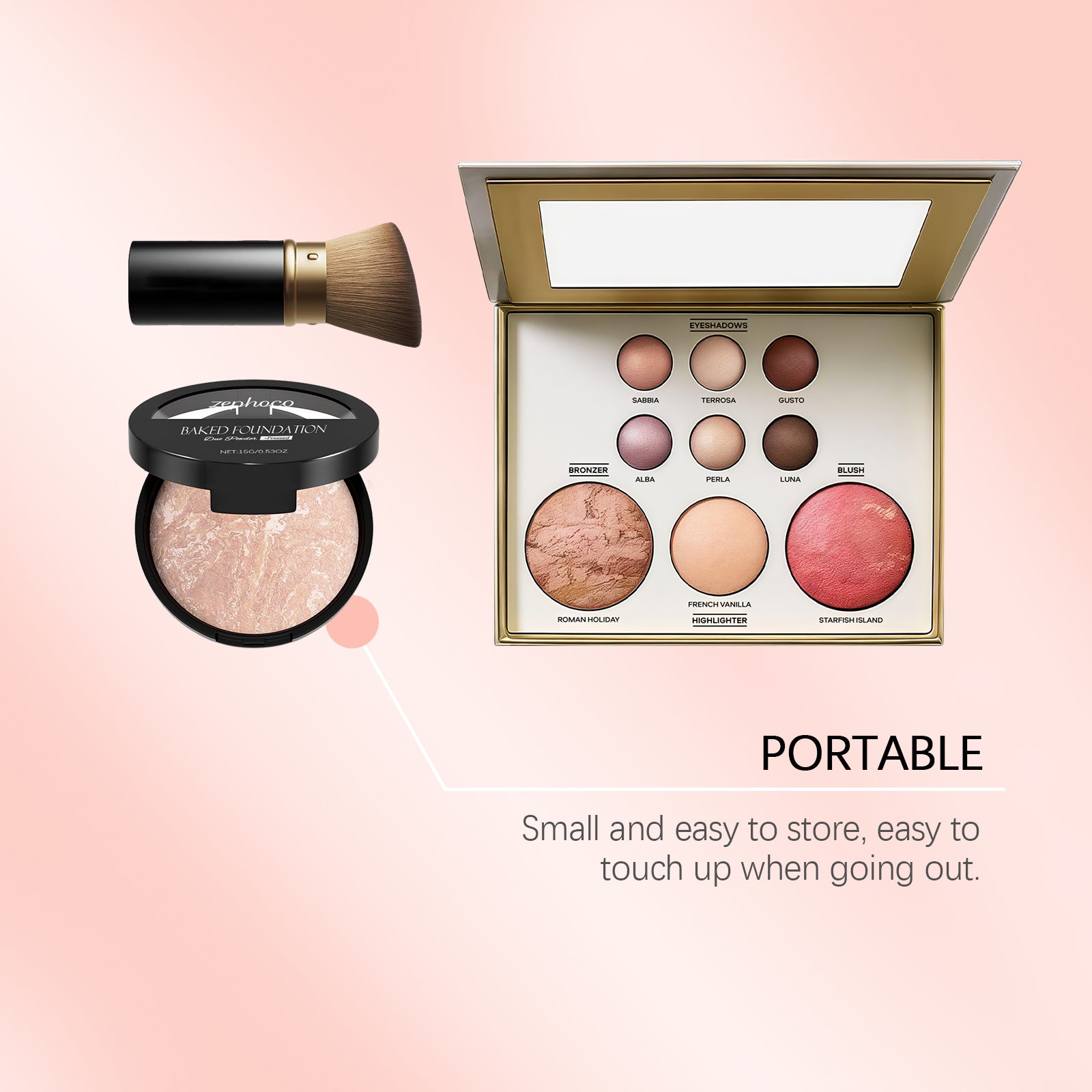 Zephoco Starfish Island makeup palette set 4