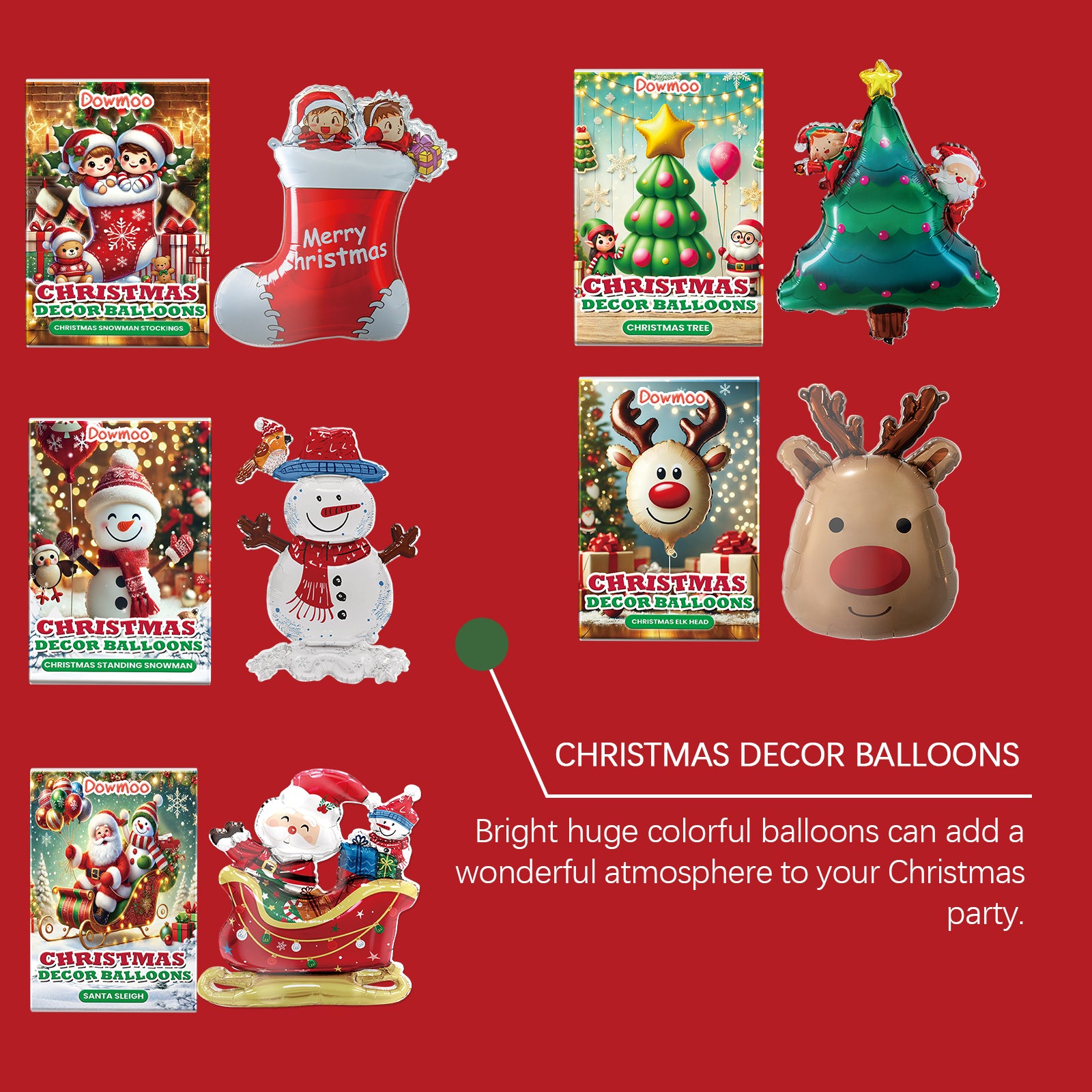Santa sleigh standing balloon product details