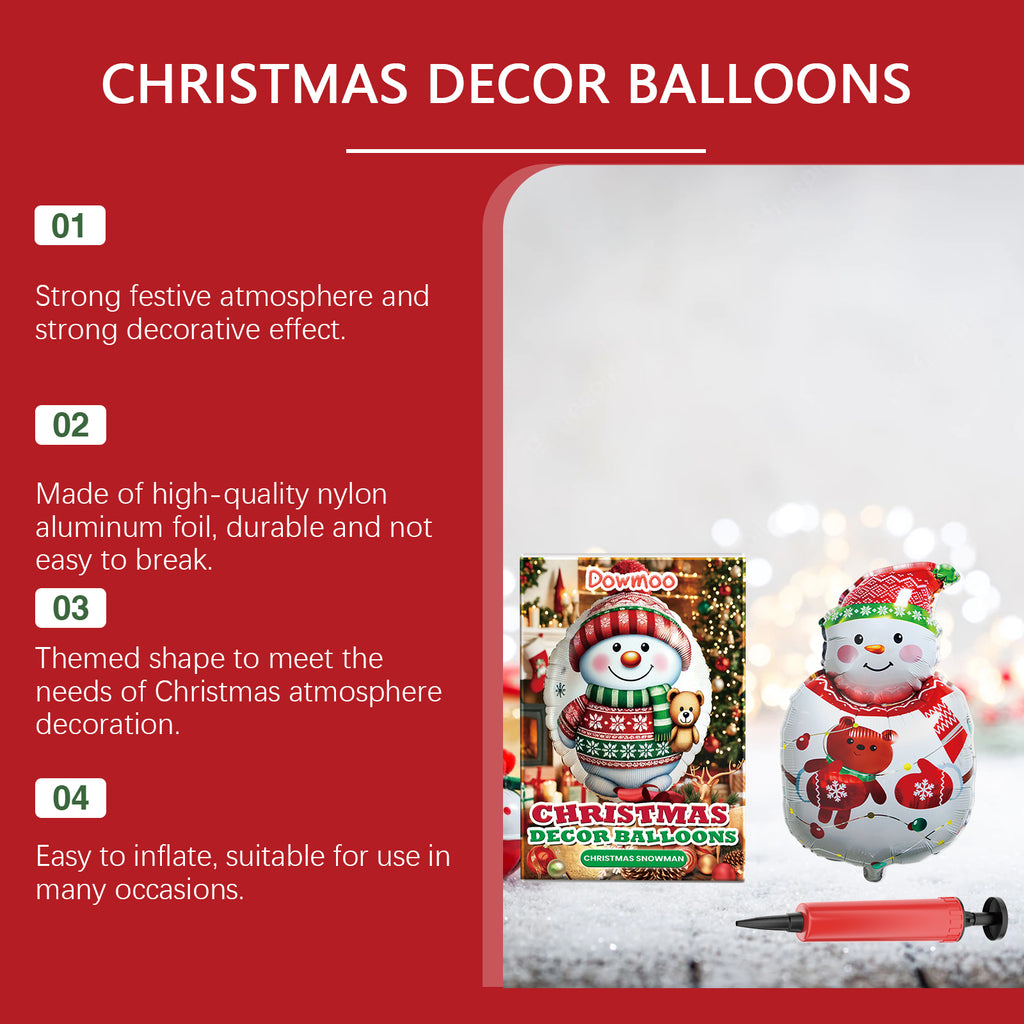 Dowmoo Santa sleigh balloon package and assembled display