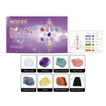 Hoexe seven-piece decorative crystal stone set with pouch