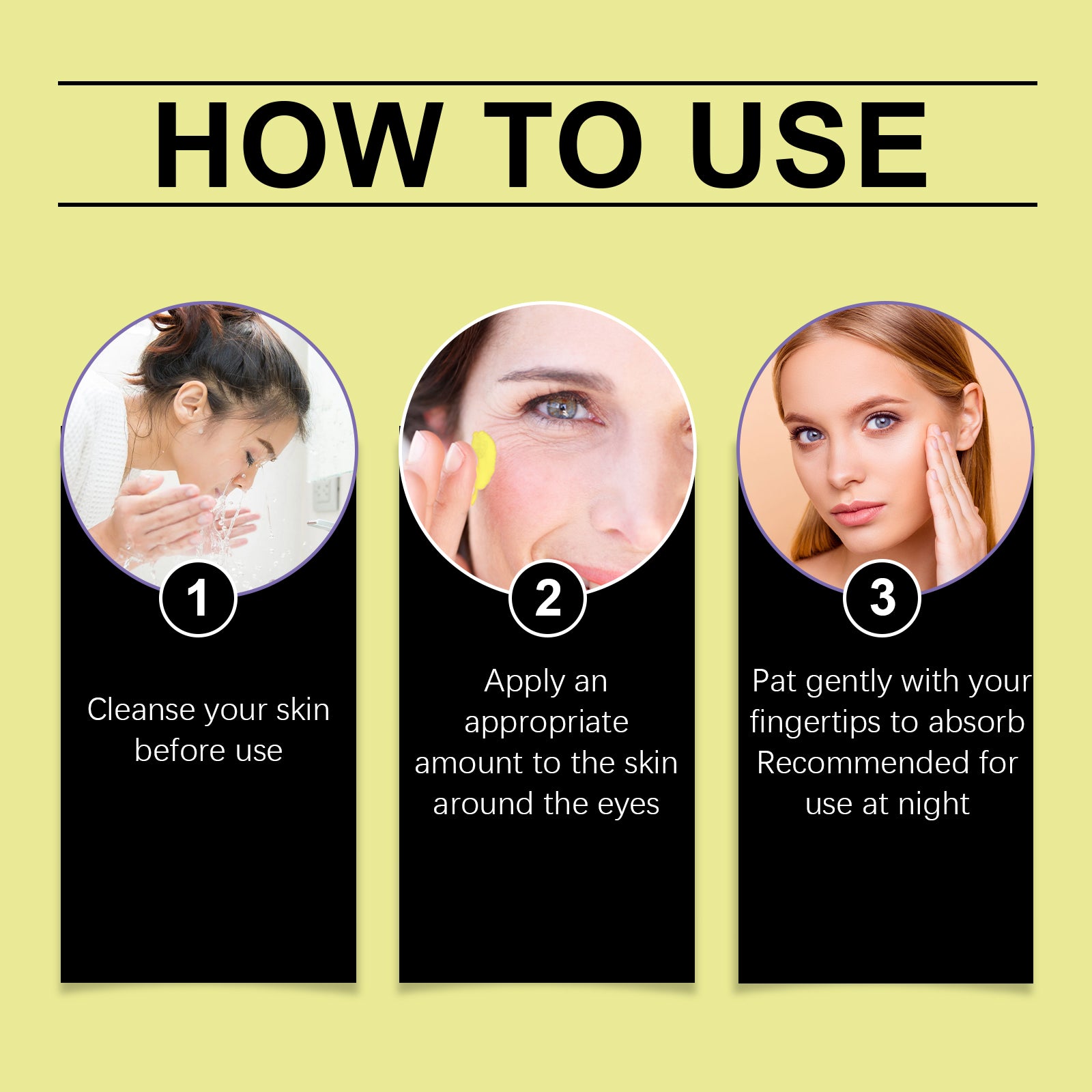 How to apply Hoygi Retinal Eye Cream