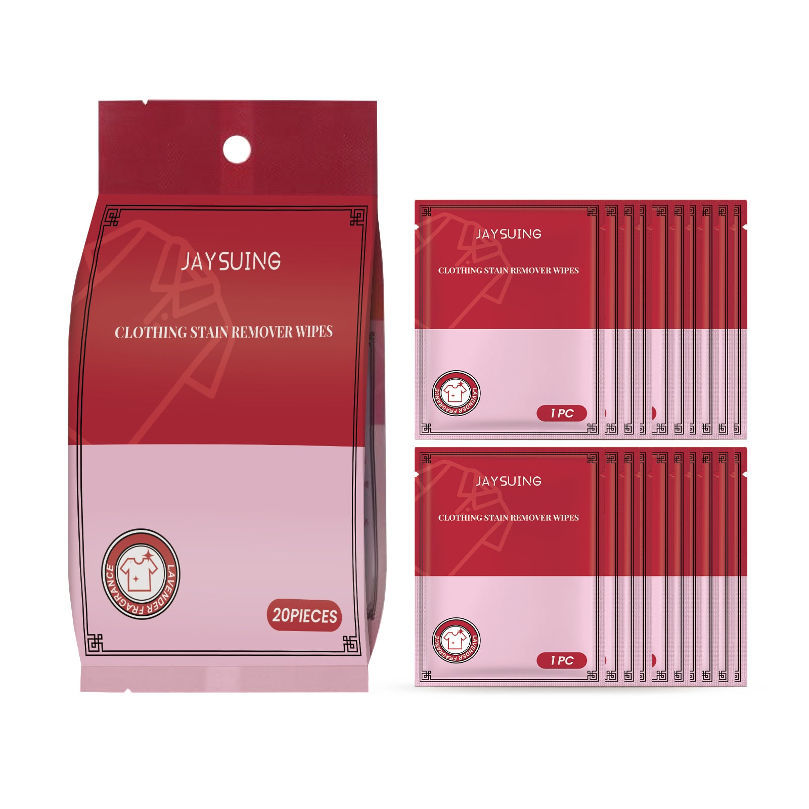 Jaysuing Garment Stain-Remover Wipes – 80 Count