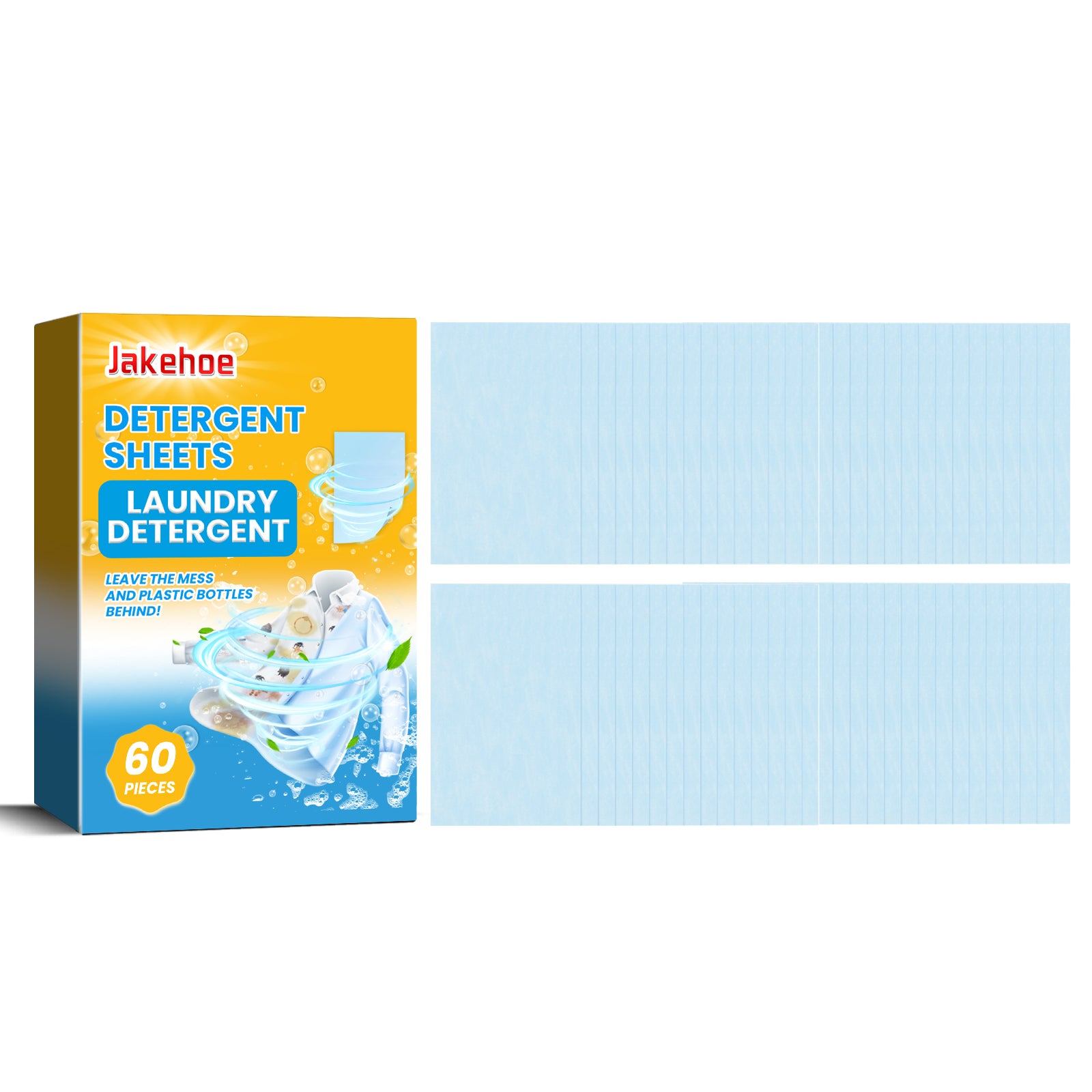 Jakehoe Laundry Detergent Sheets – 240 Sheet Bundle