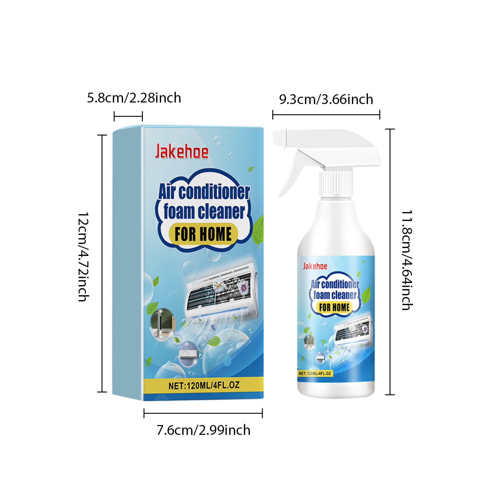 Jakehoe Air Conditioner Foam Cleaner 120ml - JHC05-A017-120-BU1