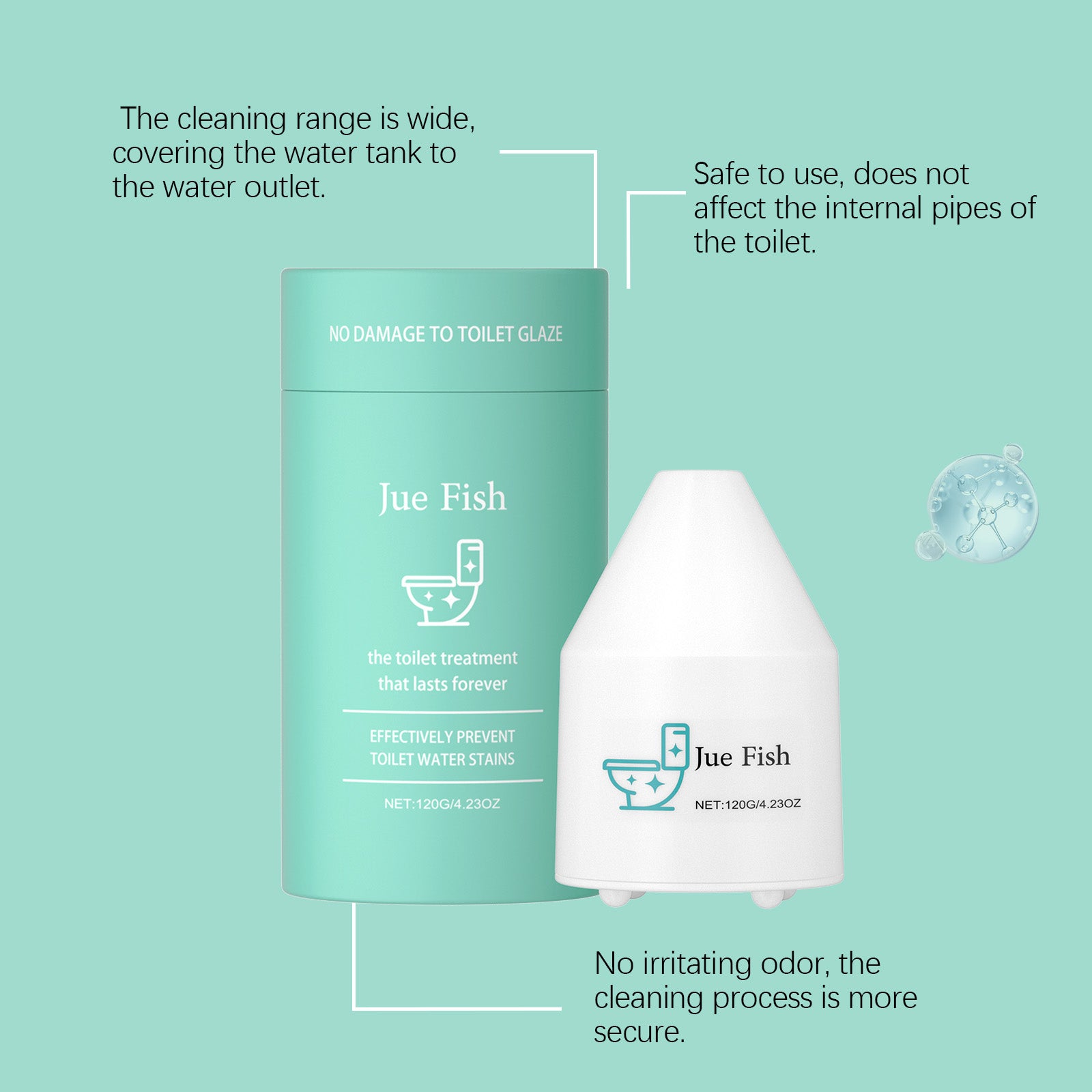 Toilet Tank Cleaning Tablets - Jue Fish JU-C02-0064-01