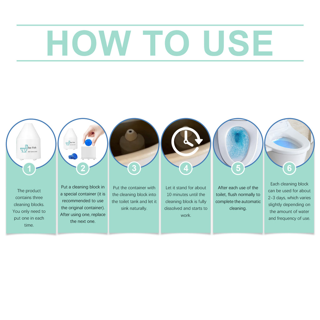 Toilet Tank Cleaning Tablets - Jue Fish JU-C02-0064-01