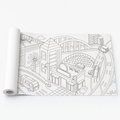 MaraEcoWell 10-meter city garden coloring roll on a clean white background