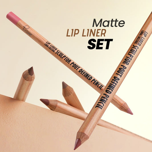 Lip liner set of 6 pcs, 18-color waterproof lipstick pen, foreign trade makeup wholesale