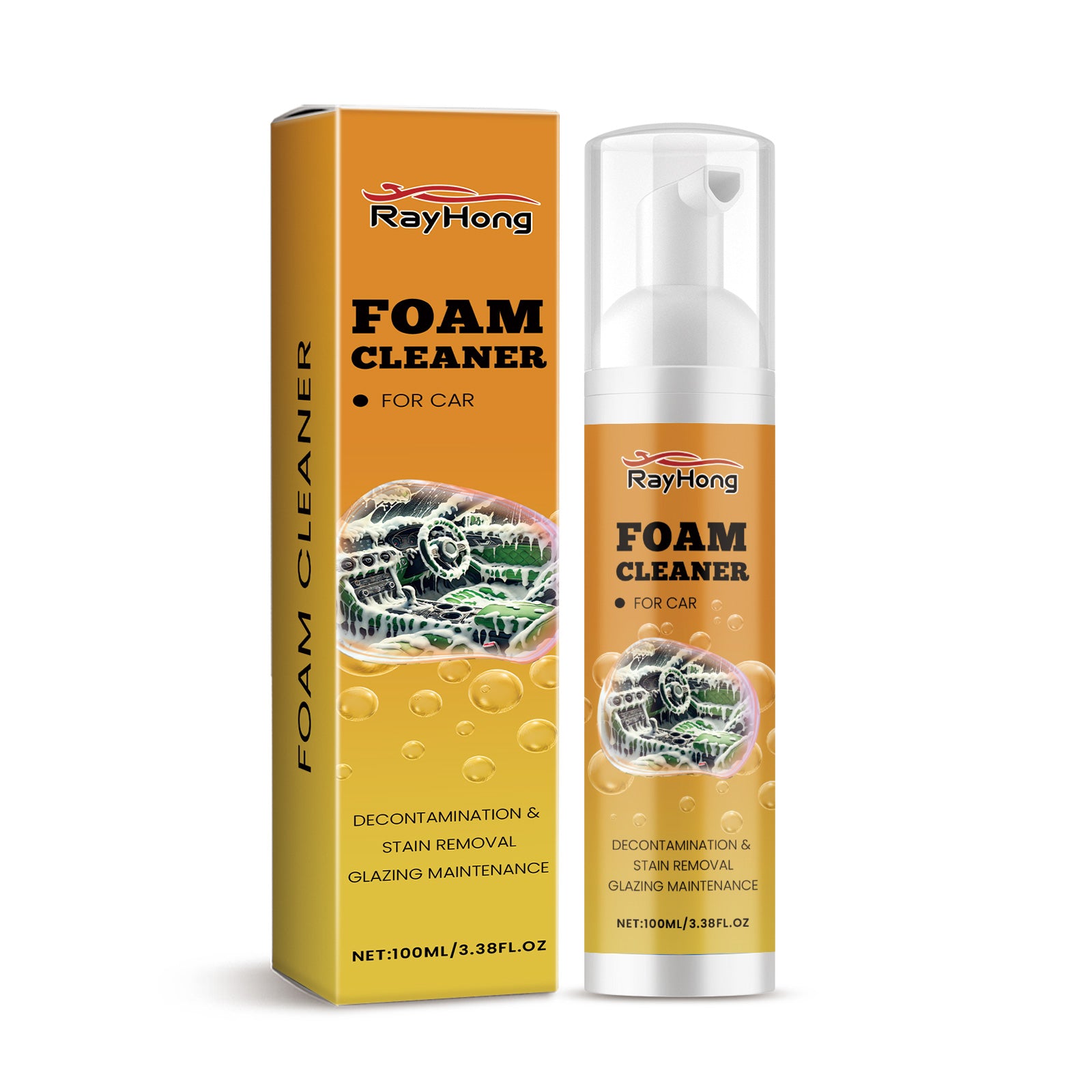 Rayhong Car Interior Foam Cleaner 100ml - RA-E03-0164-01