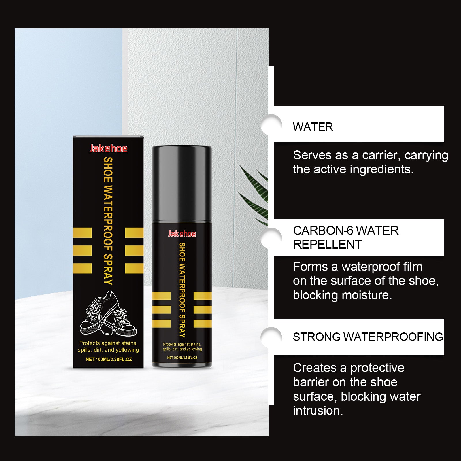 Jakehoe Shoe Waterproof Spray 100ml - SKU00000181