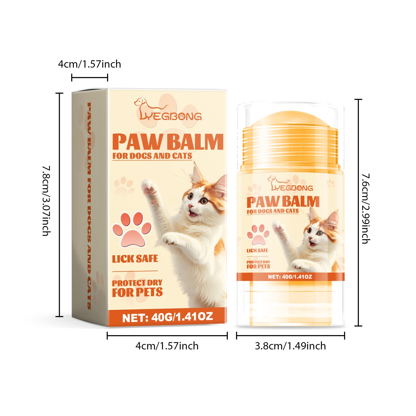 Yegbong pet paw moisturizing balm stick