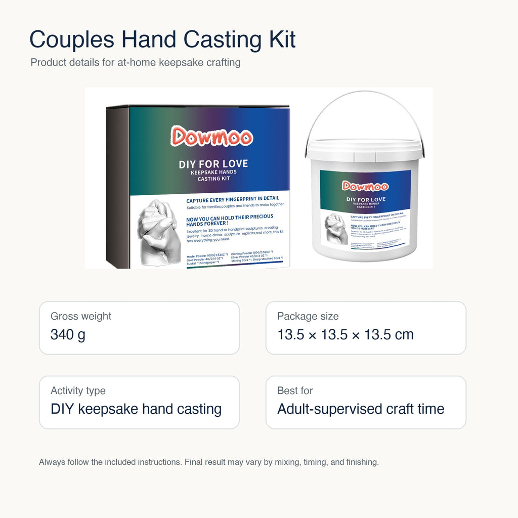 DIY Hand Casting Kit for Couples & Families