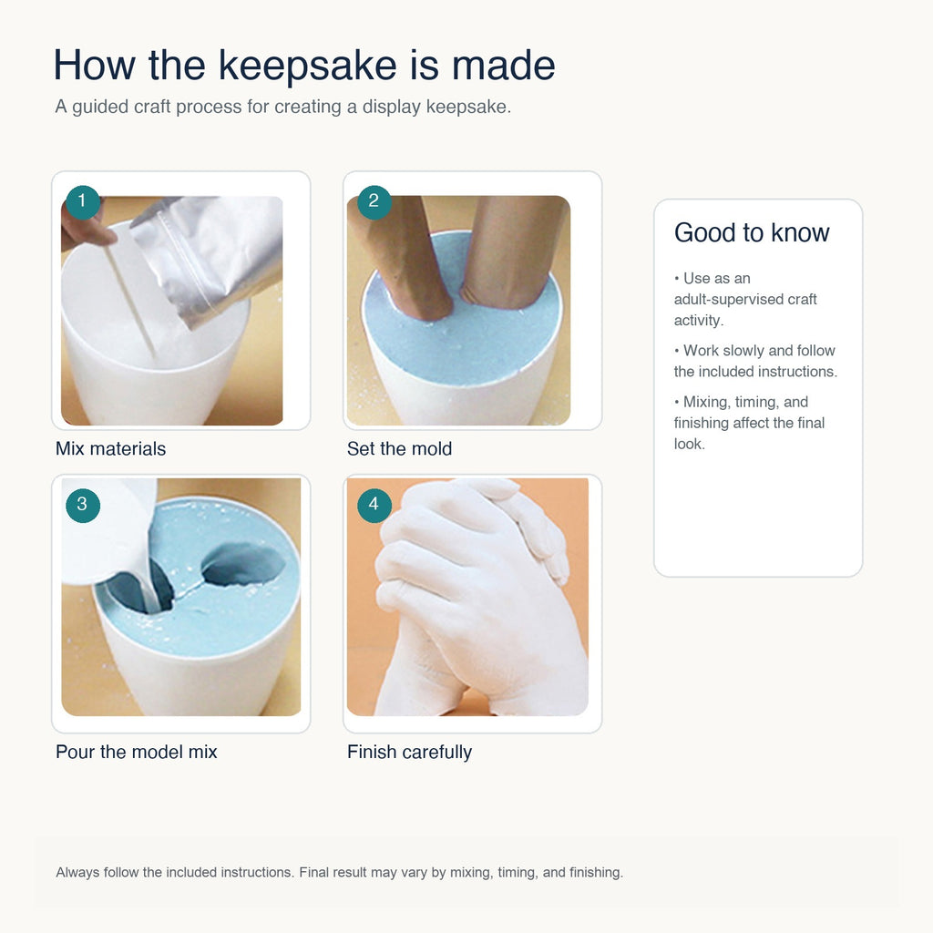 DIY Hand Casting Kit for Couples & Families