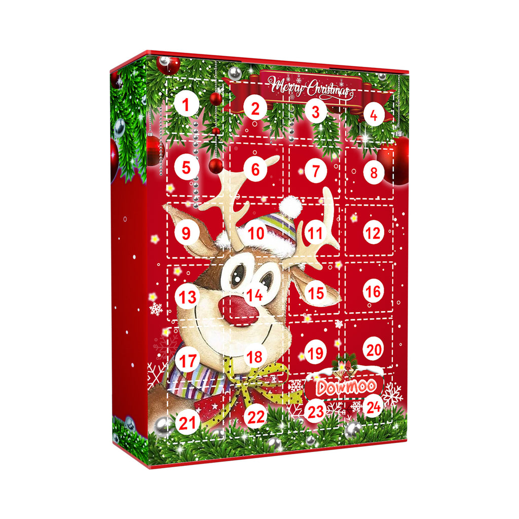 Dowmoo 24-day reindeer keychain advent calendar gift box