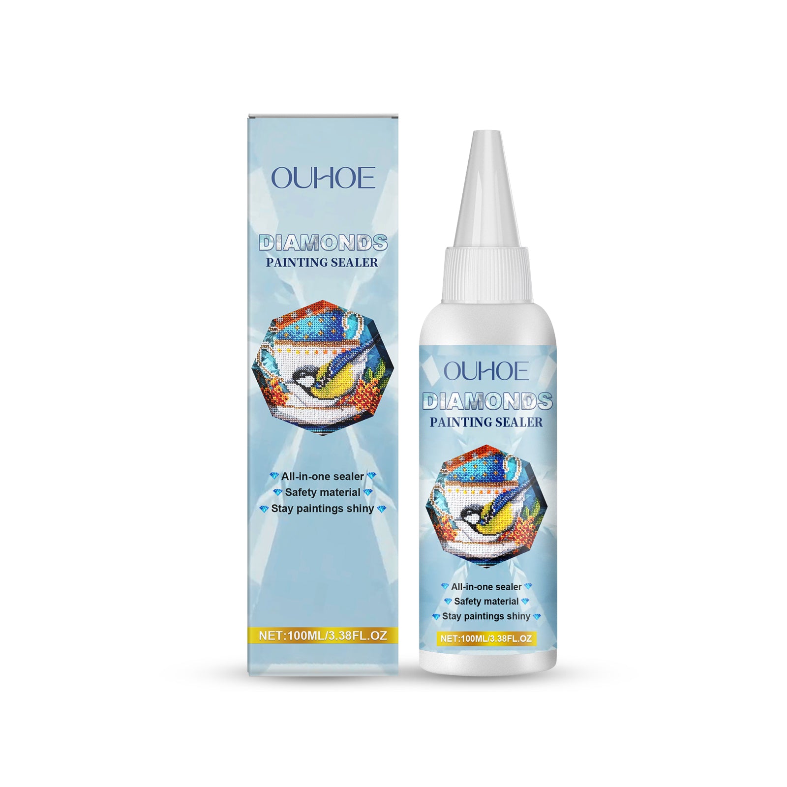 OUHOE Diamond Painting Sealant — 4 × 100 ml
