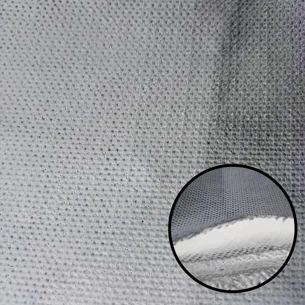 Close view of the Yegbong fiberglass mat material