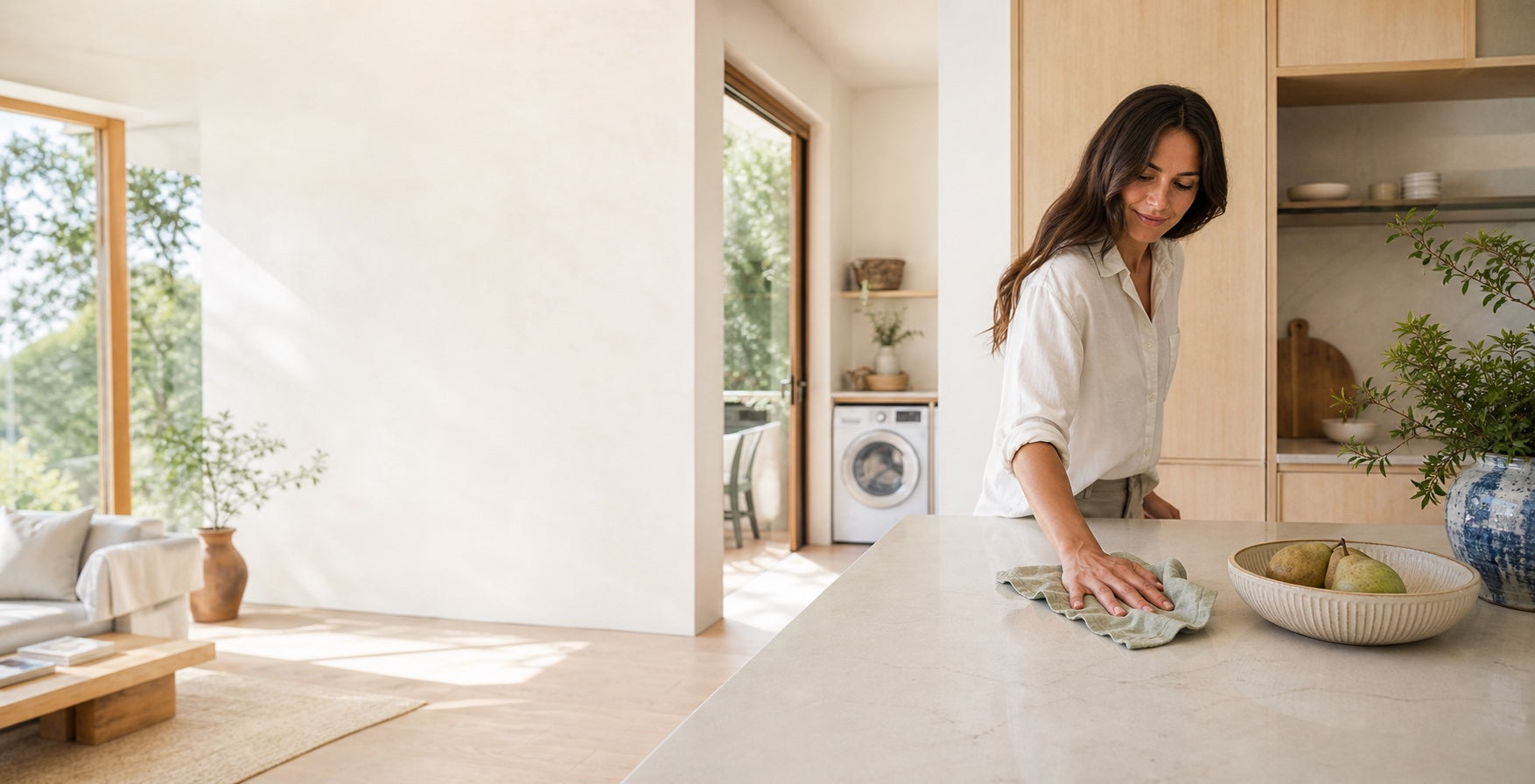 A bright everyday kitchen